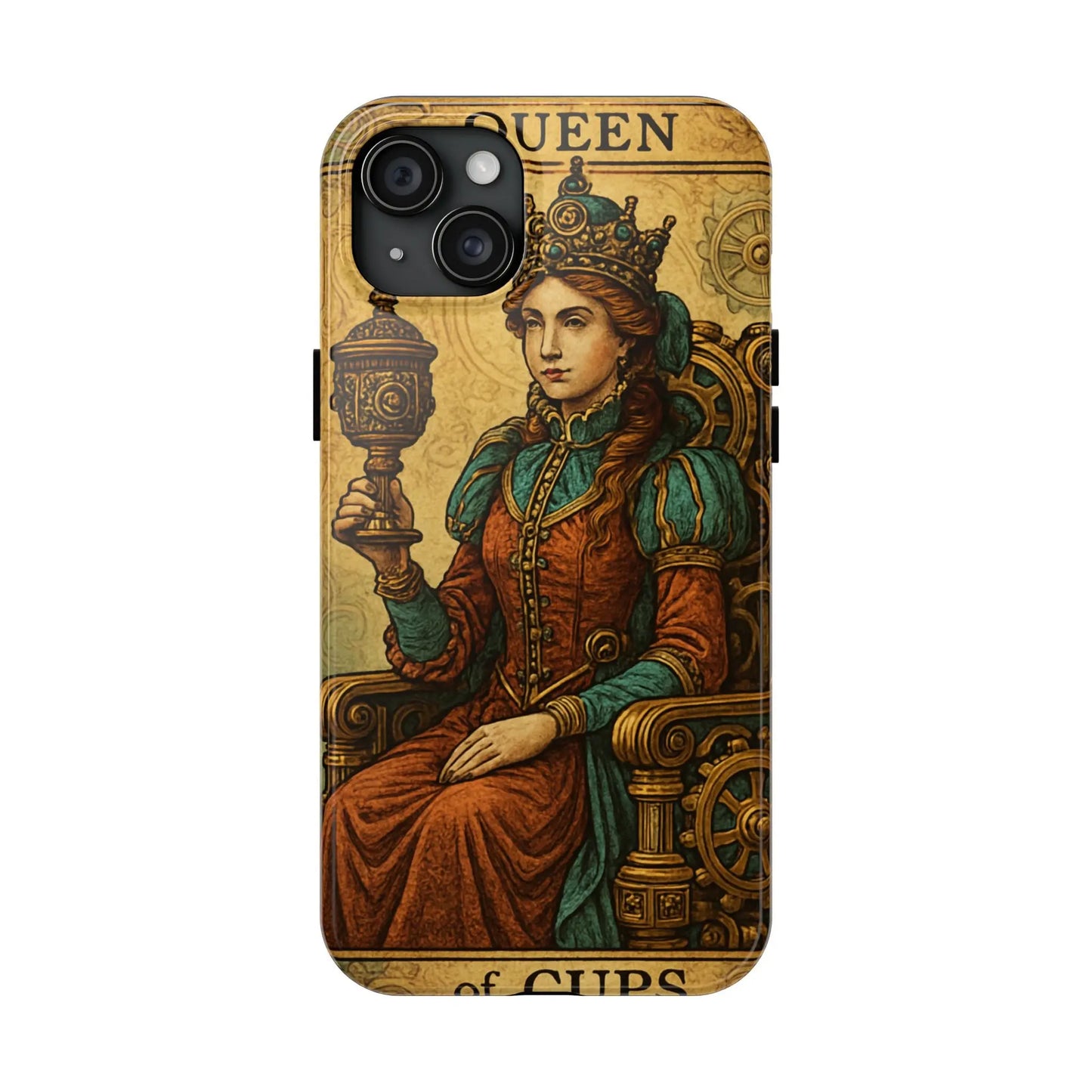 Artistic Tarot Phone Case - Queen of Cups Design.