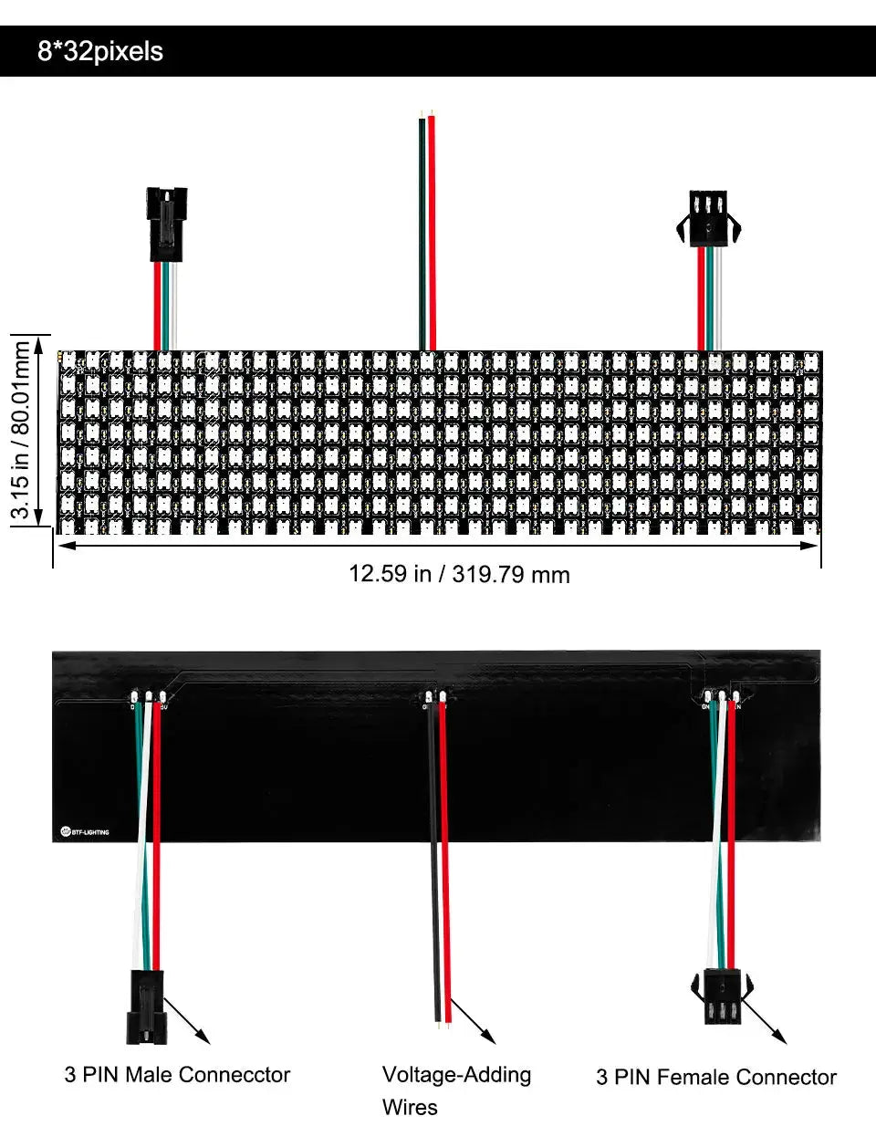 WS2812B RGB Flexible Pixel Led Module Panel 8x8/16x16/8x32 Matrix Screen WS2811 WS2812 IC Individually Addressable DC5V.