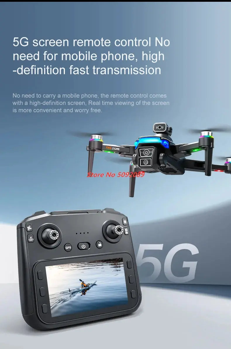 Professional 5G 8K HD Camera GPS Drone Aerial Photography Dual Camera Dron with Screen Obstacle Avoidance Drone RC Quadcopter.
