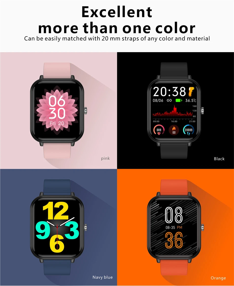 2024 New Body Temperature Monitor Watch Men Smart Watch Sports Music Playback Waterproof SmartWatch Heart Rate Blood Pressure