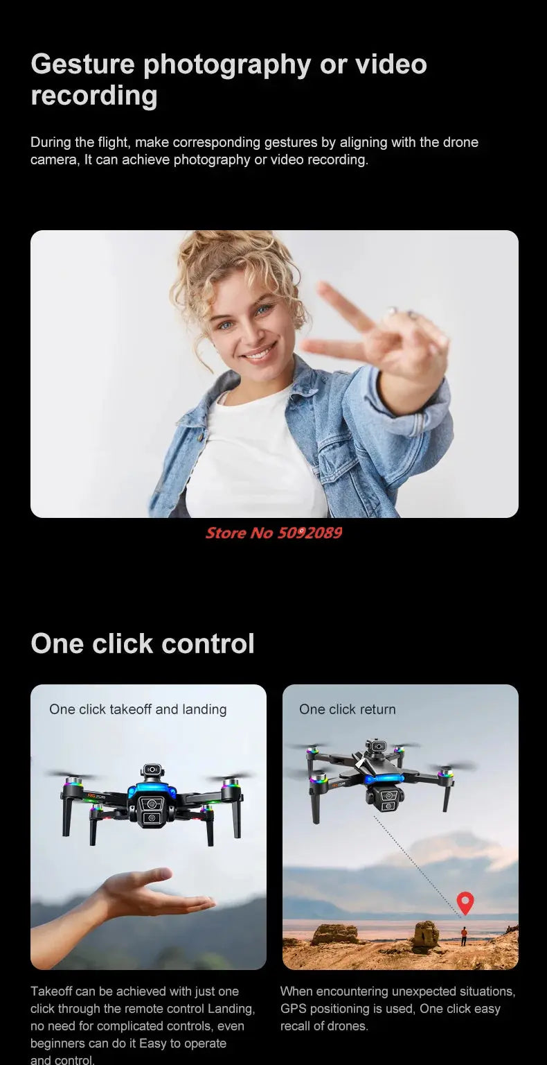 Professional 5G 8K HD Camera GPS Drone Aerial Photography Dual Camera Dron with Screen Obstacle Avoidance Drone RC Quadcopter Tarot Yeah