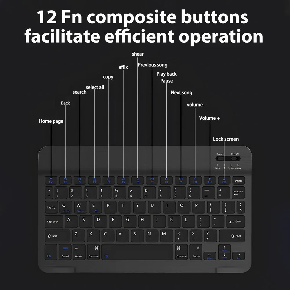Bluetooth-compatible Wireless Keyboard Mouse Set for Android Windows for Tablet iPad PC Keyboard Wireless Mouse Gaming Keyboard