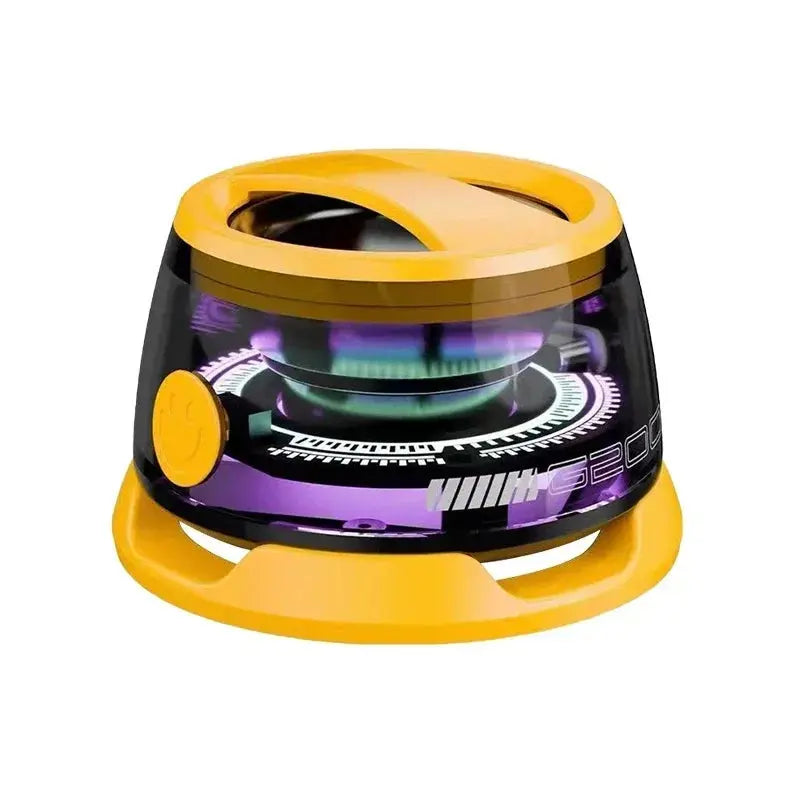 Outdoor Magnetic Bluetooth Speaker Wireless Camping Mini Travel Stereo Speaker with RGB Color Light and Phone Holder for IOS.