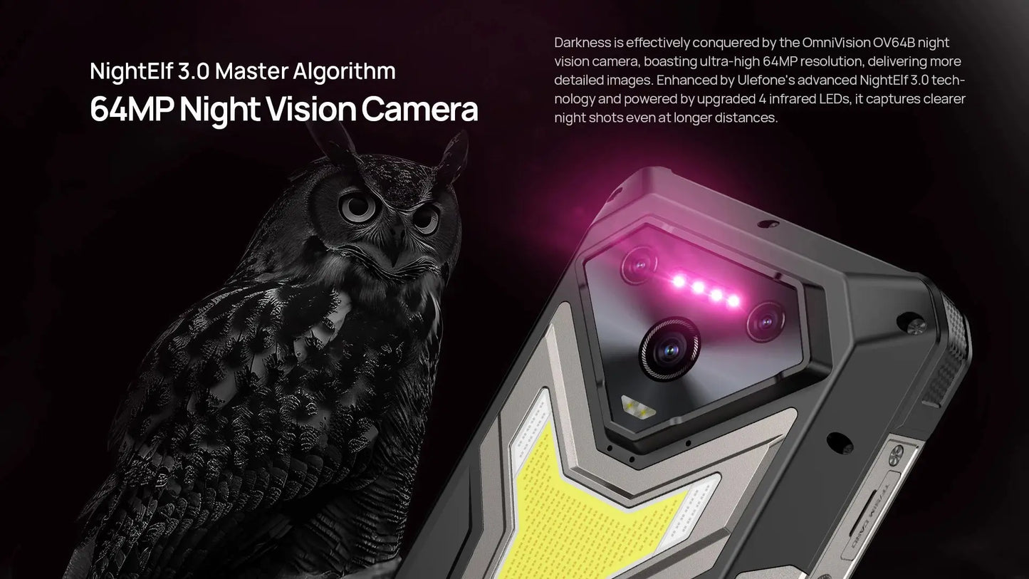 【NEW】Ulefone AI Smartphone Armor 34 Pro 5G 25500mAh Built-in Projector 512GB ROM 120Hz 6.95" NFC Smartphone Mobile Phone Tarot Yeah