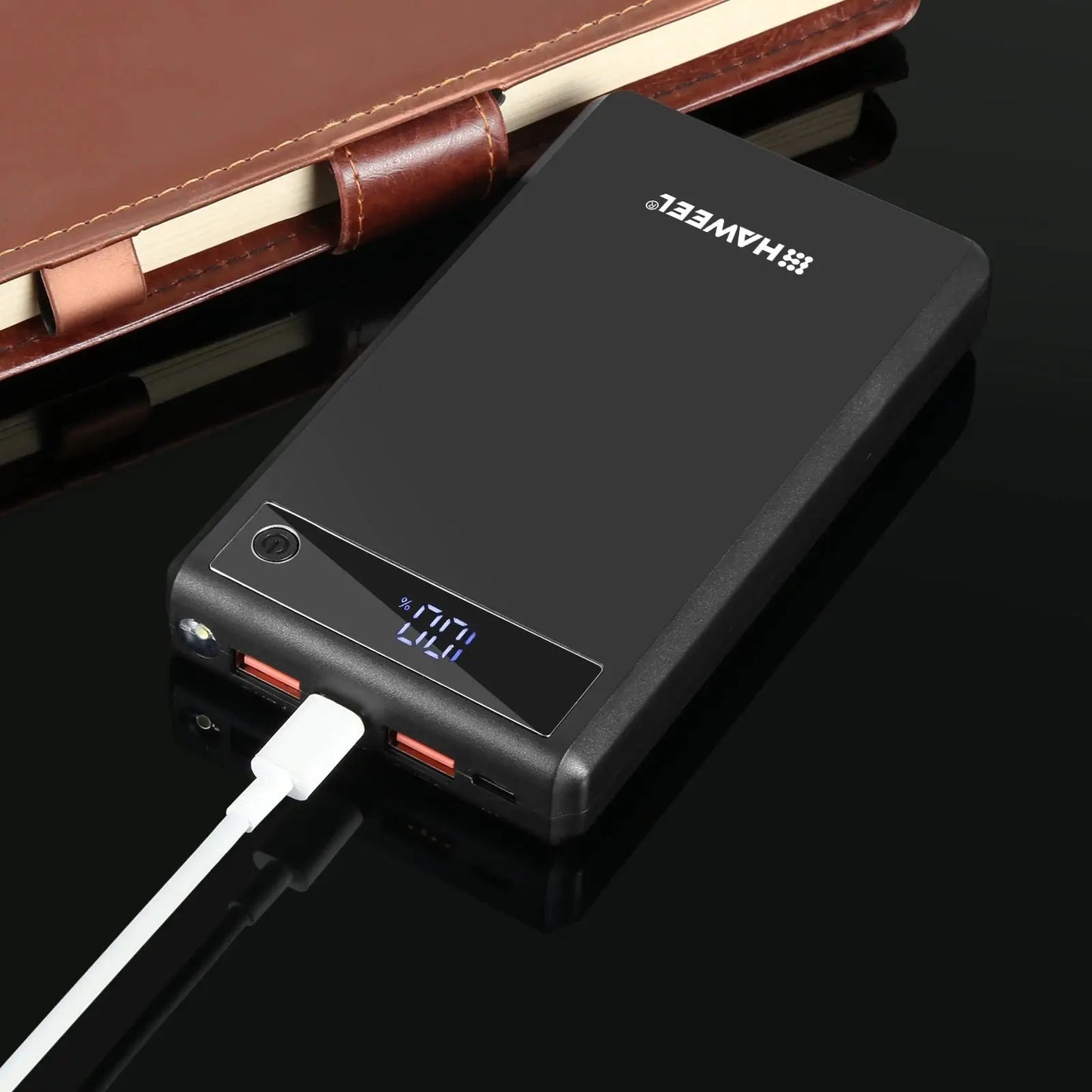HAWEEL DIY 6 x 18650 Battery 24W Fast Charge Power Bank Box Case with Display, Not Include Battery Tarot Yeah