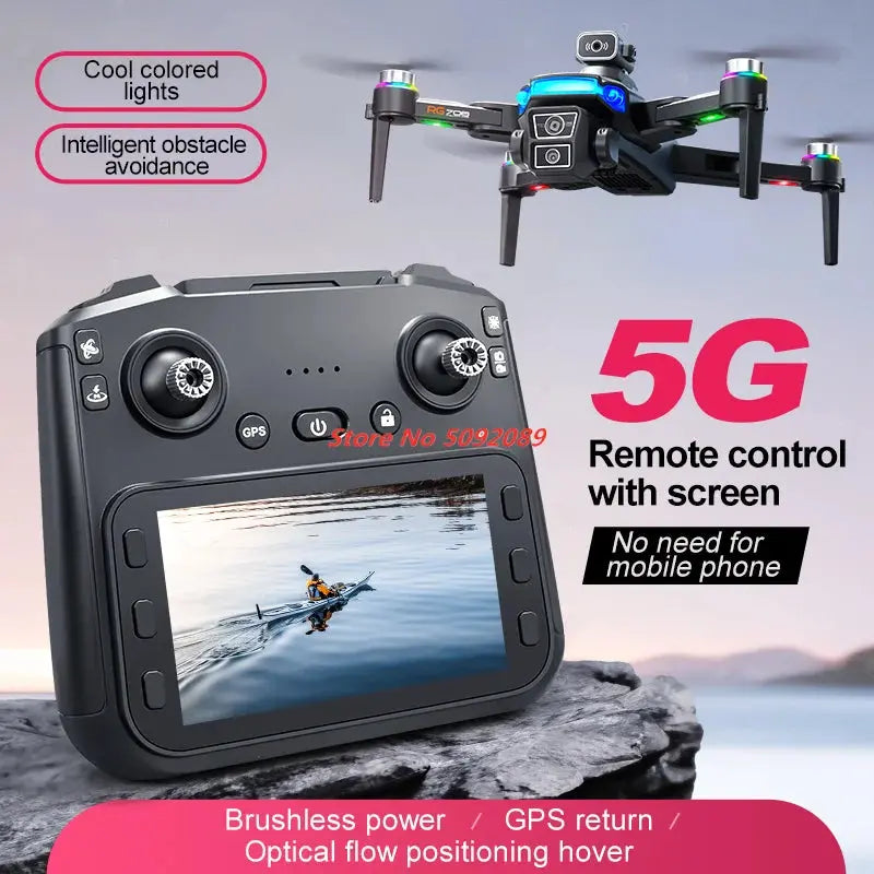 Professional 5G 8K HD Camera GPS Drone Aerial Photography Dual Camera Dron with Screen Obstacle Avoidance Drone RC Quadcopter.