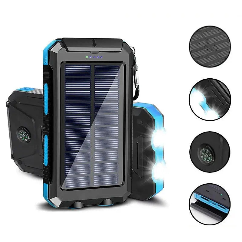 200000mAh Large Capacity Solar Power Bank Fast Charging Portable Charger External Battery for IPhone Samsun Xiaomi Powerbank Tarot Yeah