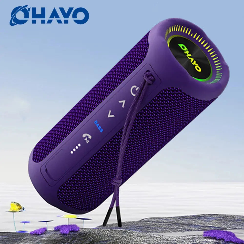 Ohayo Portable Waterproof Bluetooth Speaker 35W Drivers with Powerful 360-Degree Sound and Thundering Bass,TWS,IPX7 Waterproof.