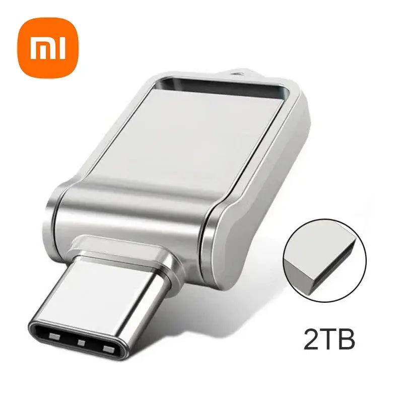 Xiaomi Mini 2TB Flash Drive USB 3.0 Fast Type C Pen Drive Memory Stick High Speed Data 512GB For Computers Phone PC Fast U Disk Tarot Yeah