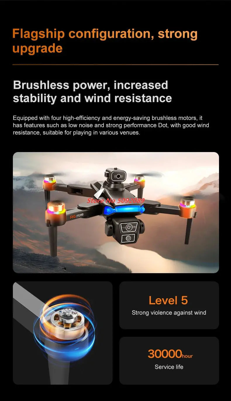 Professional 5G 8K HD Camera GPS Drone Aerial Photography Dual Camera Dron with Screen Obstacle Avoidance Drone RC Quadcopter Tarot Yeah