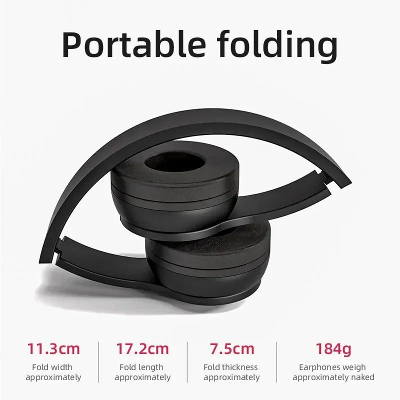 Foldable P47 Wireless Bluetooth 50 Headphones HIFI Stereo Bass Earphones for Music Gaming Kids Girls Smartphone Audio Device