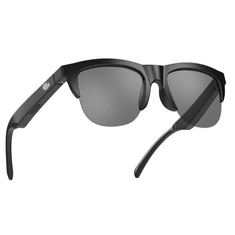 Smart Glasses,Polarized Sunglasses With Bluetooth Speaker,Athletic/Outdoor UV Protection And Voice Control,Unisex - Black