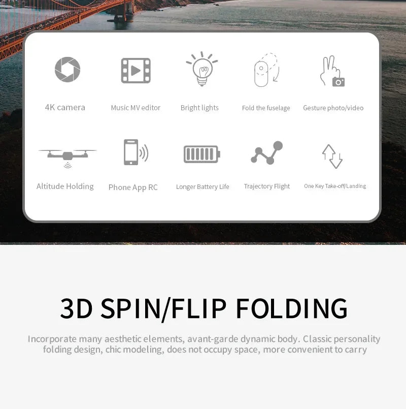 2025 New E88 Pro WIFI FPV Drone - 4K/1080P Dual Camera,Wide-Angle HD, Altitude Hold, Foldable Quadcopter, RC Helicopter Toy Gift