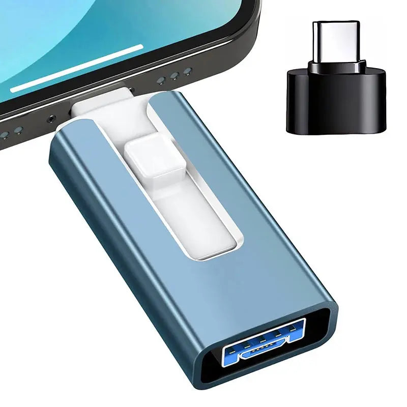 4 In1 OTG Micro USB 3.0 Flash Drive Dual purpose Android TYPE-C Pen Drive Mobile Micro USB Memory Stick Drive Free For iPhone Tarot Yeah