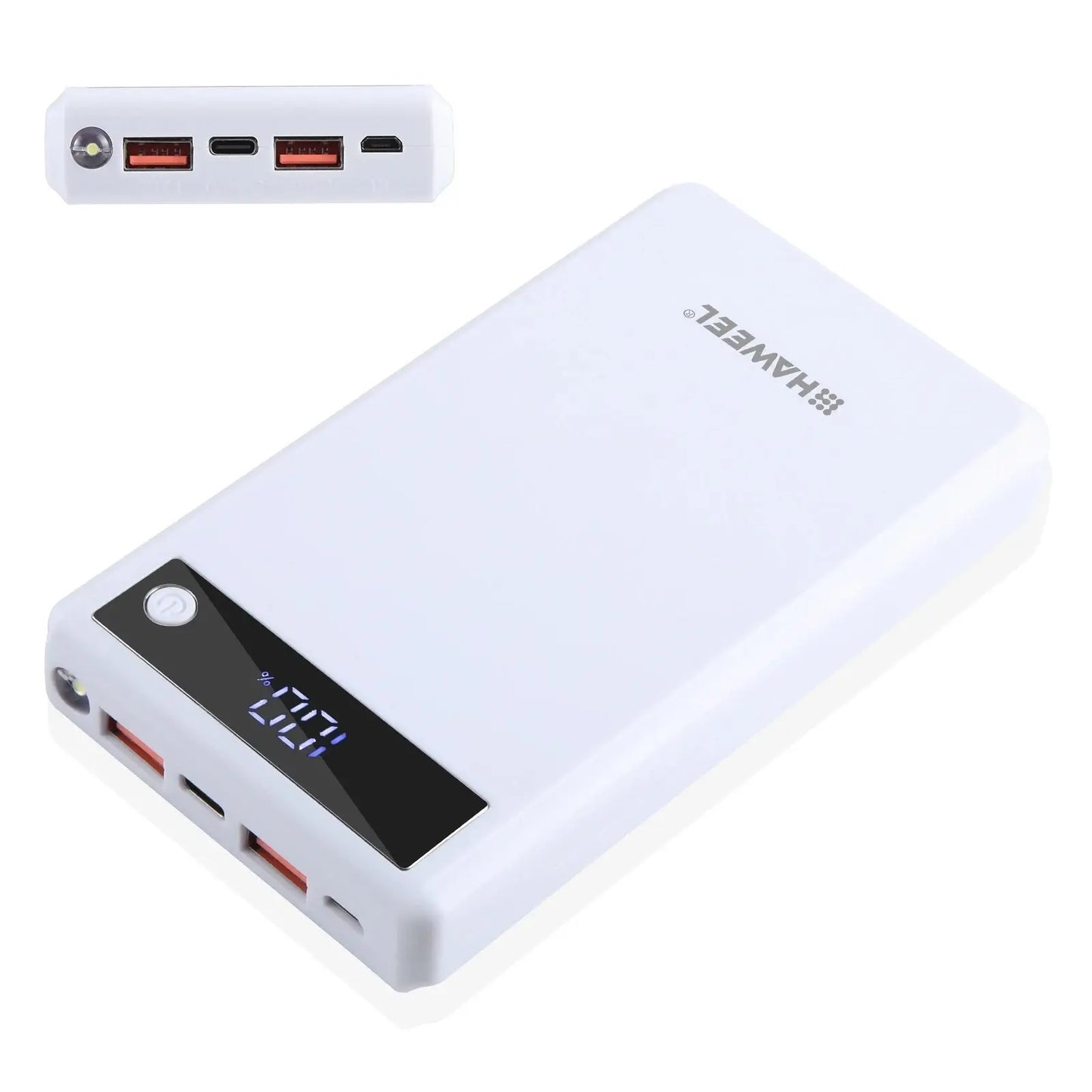 HAWEEL DIY 6 x 18650 Battery 24W Fast Charge Power Bank Box Case with Display, Not Include Battery Tarot Yeah