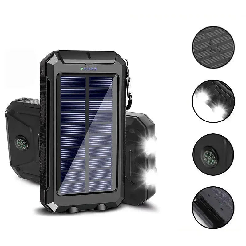 200000mAh Large Capacity Solar Power Bank Fast Charging Portable Charger External Battery for IPhone Samsun Xiaomi Powerbank Tarot Yeah