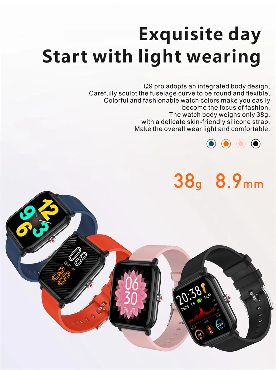 2024 New Body Temperature Monitor Watch Men Smart Watch Sports Music Playback Waterproof SmartWatch Heart Rate Blood Pressure