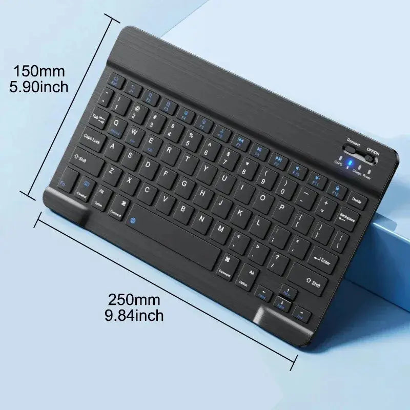 Bluetooth-compatible Keyboard for Android IOS Ipad Slim Portable Wireless Bluetooth Rechargeable Mini Keyboard For Tablet Phone Tarot Yeah
