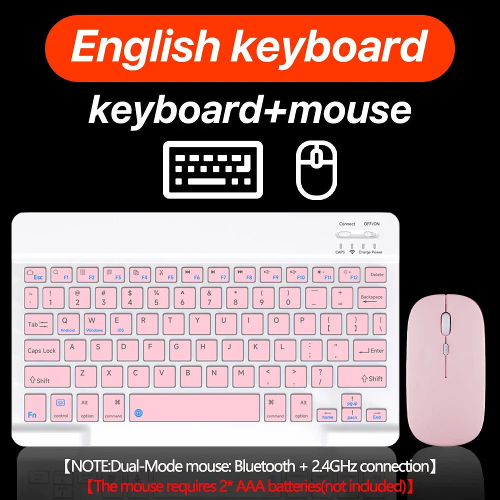 Bluetooth-compatible Wireless Keyboard Mouse Set for Android Windows for Tablet iPad PC Keyboard Wireless Mouse Gaming Keyboard