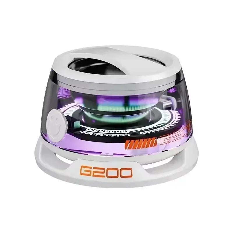 Outdoor Magnetic Bluetooth Speaker Wireless Camping Mini Travel Stereo Speaker with RGB Color Light and Phone Holder for IOS.