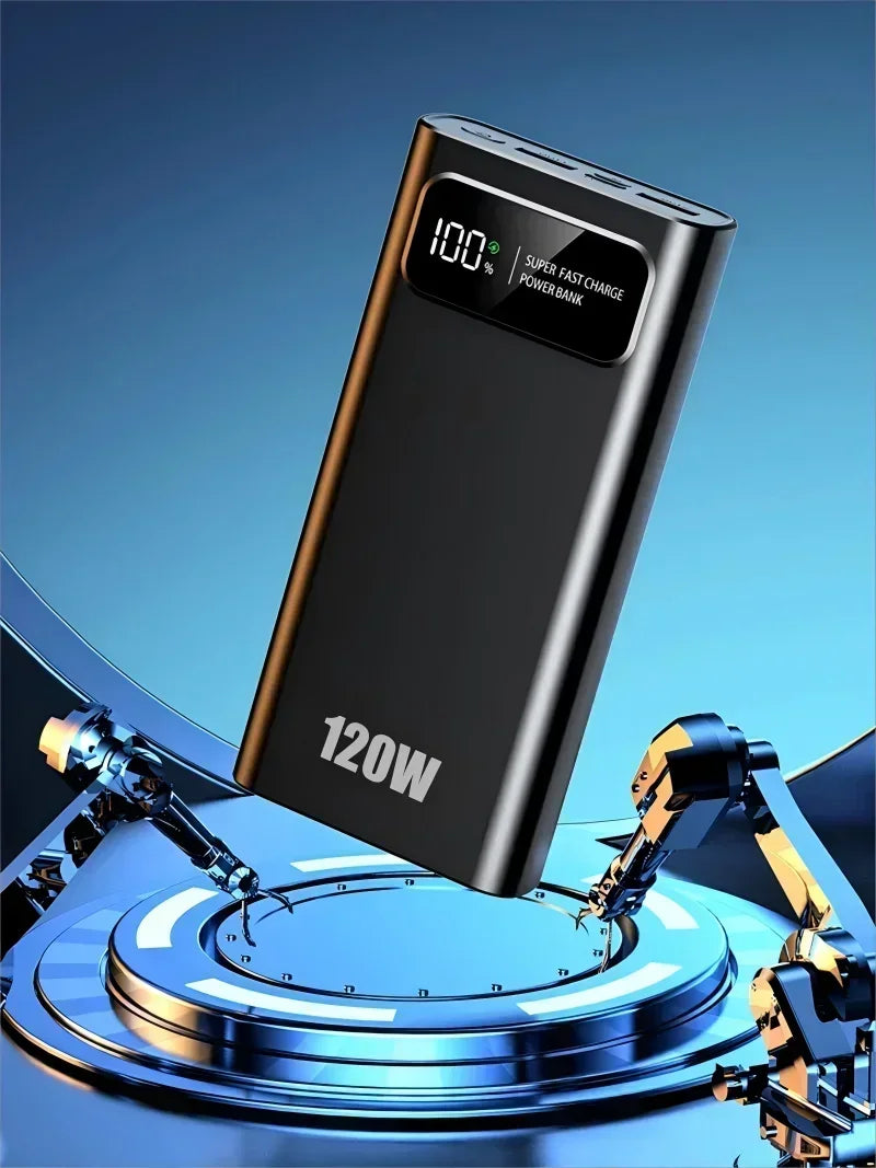OnePlus 200000mAh LED Digital Display Power Bank High Capacity 120W Super Fast Charging Portable External Battery For IPhone NEW