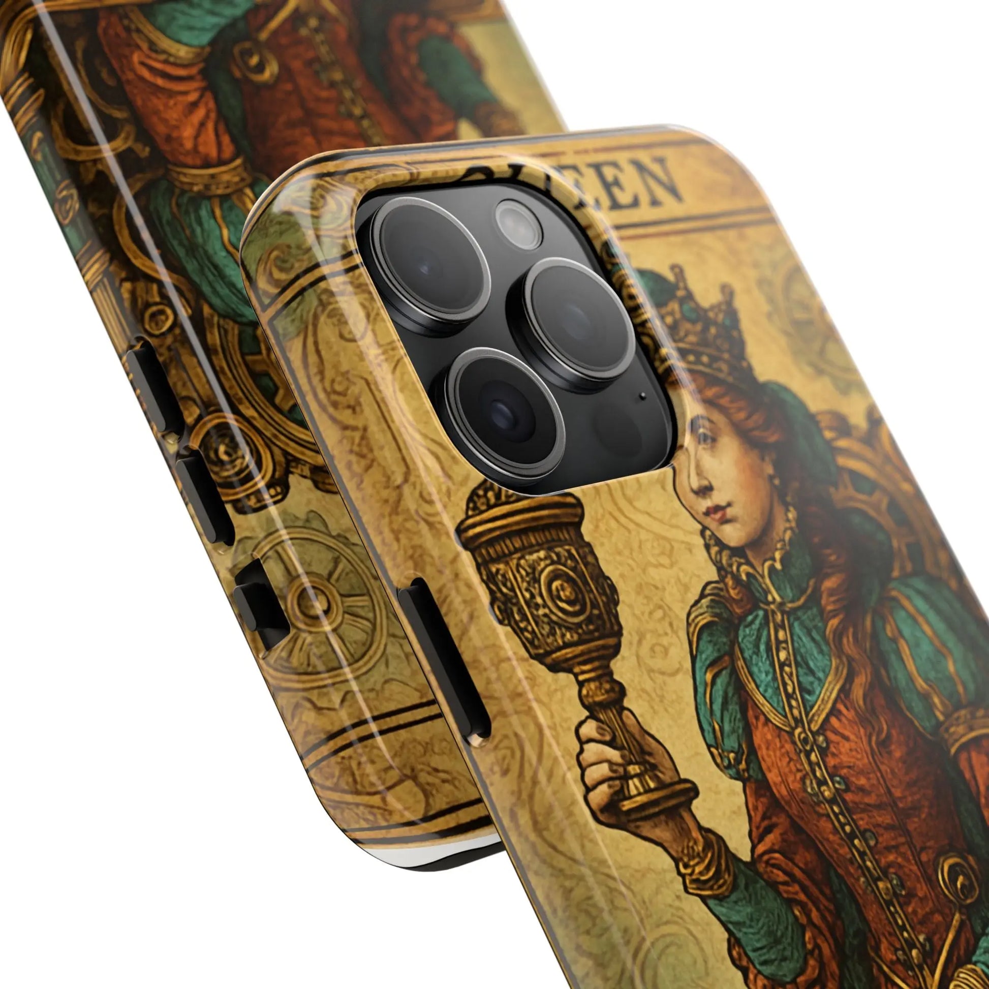 Artistic Tarot Phone Case - Queen of Cups Design.