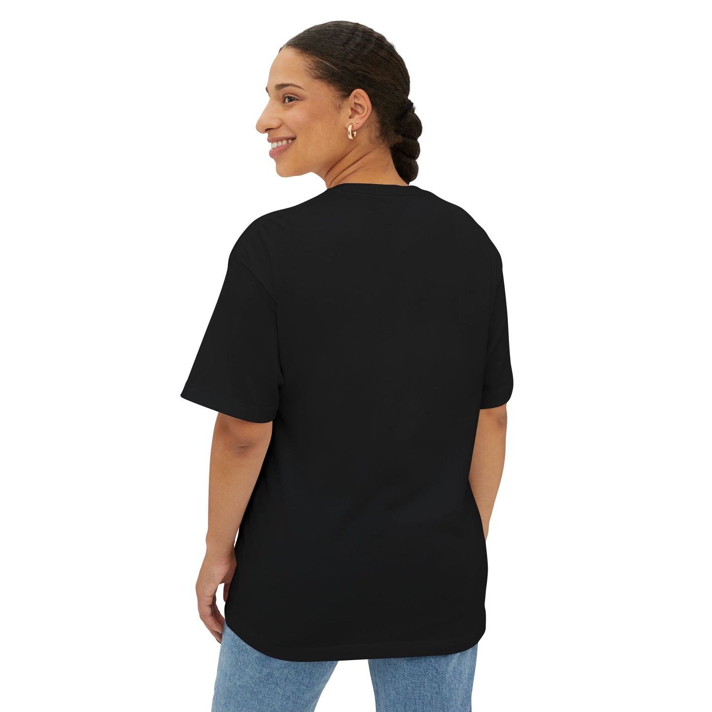 Mystical Tarot-Themed Unisex Oversized Boxy Tee, Tarot Gift, Witchy Apparel, Boho Style Shirt, Spiritual Clothing, The Fool Design.