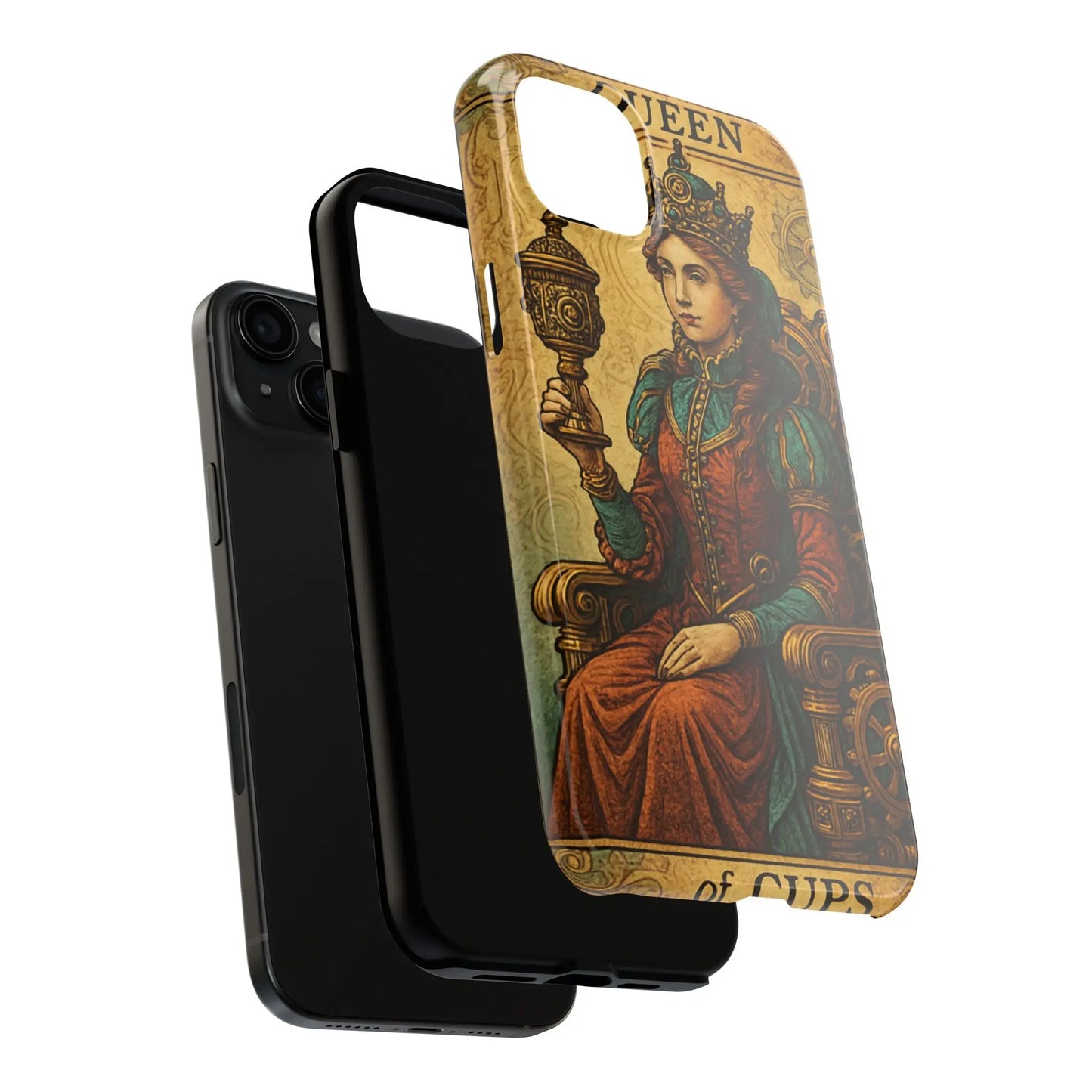 Artistic Tarot Phone Case - Queen of Cups Design.