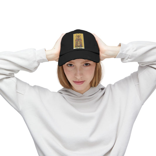 Eco-friendly canvas ball cap printed with tarot card image, perfect for daily use or gifting.”