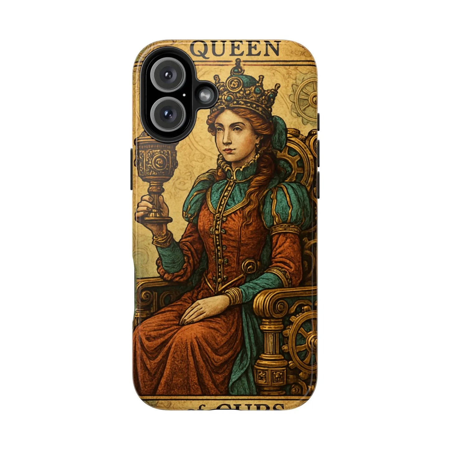 Artistic Tarot Phone Case - Queen of Cups Design.
