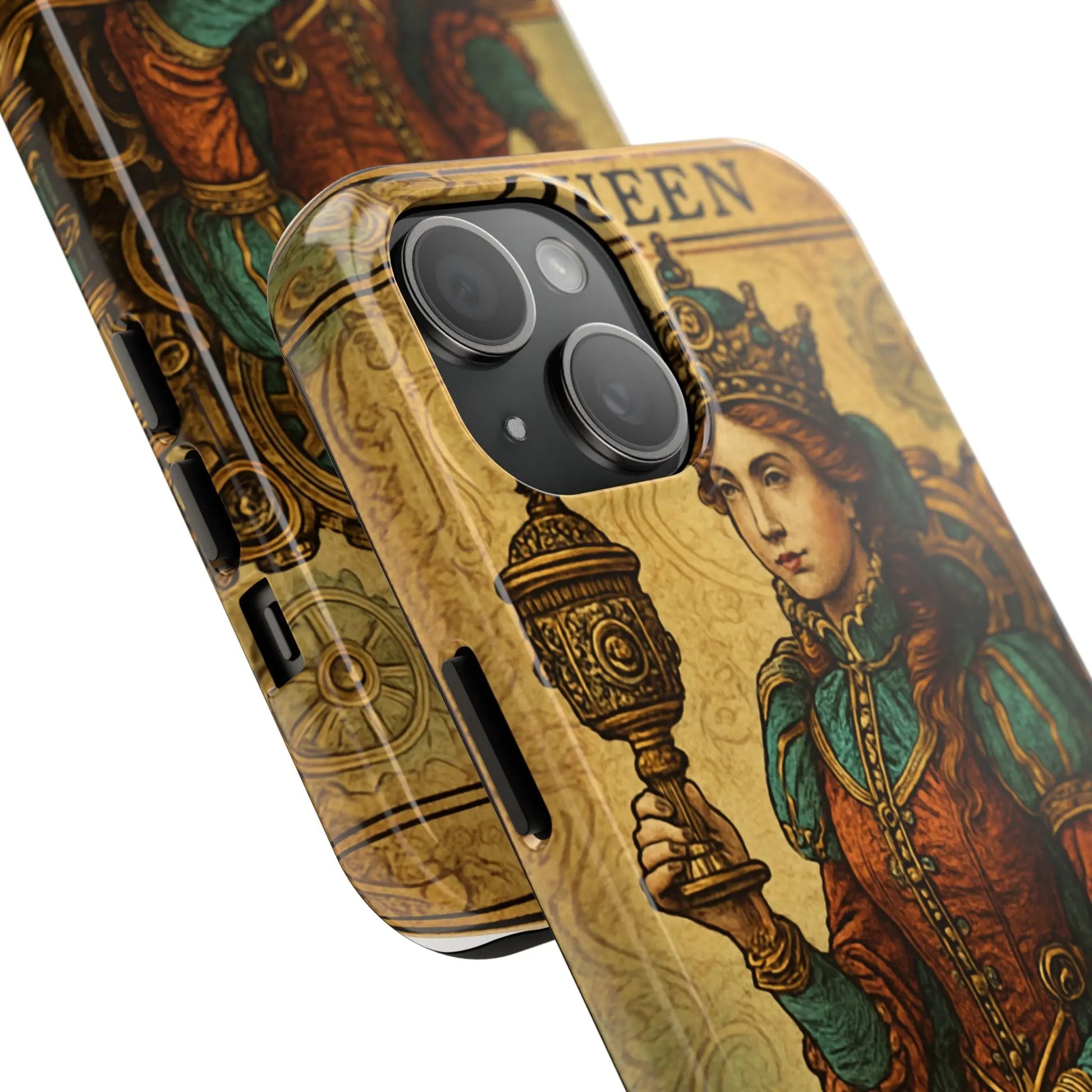 Artistic Tarot Phone Case - Queen of Cups Design.