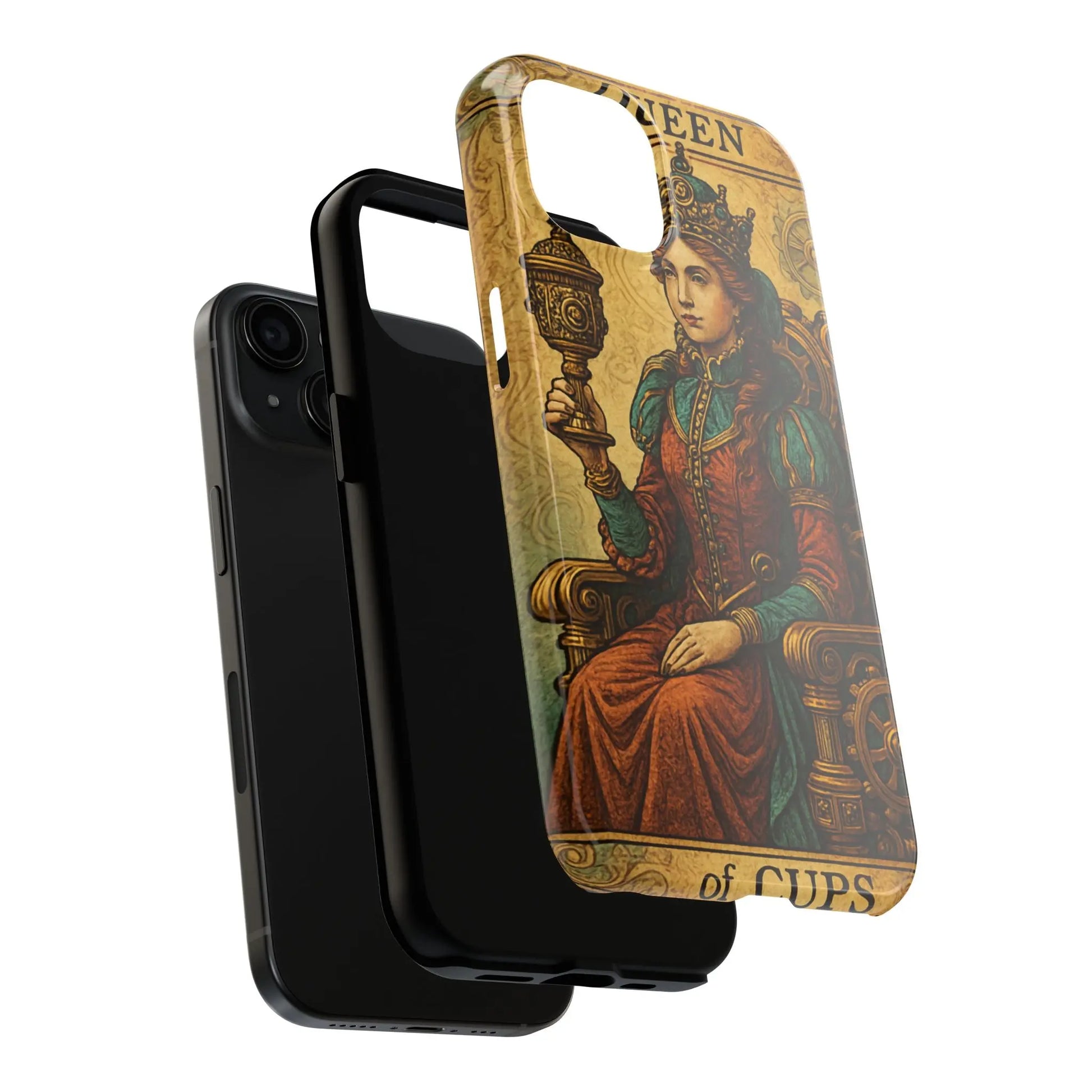 Artistic Tarot Phone Case - Queen of Cups Design.