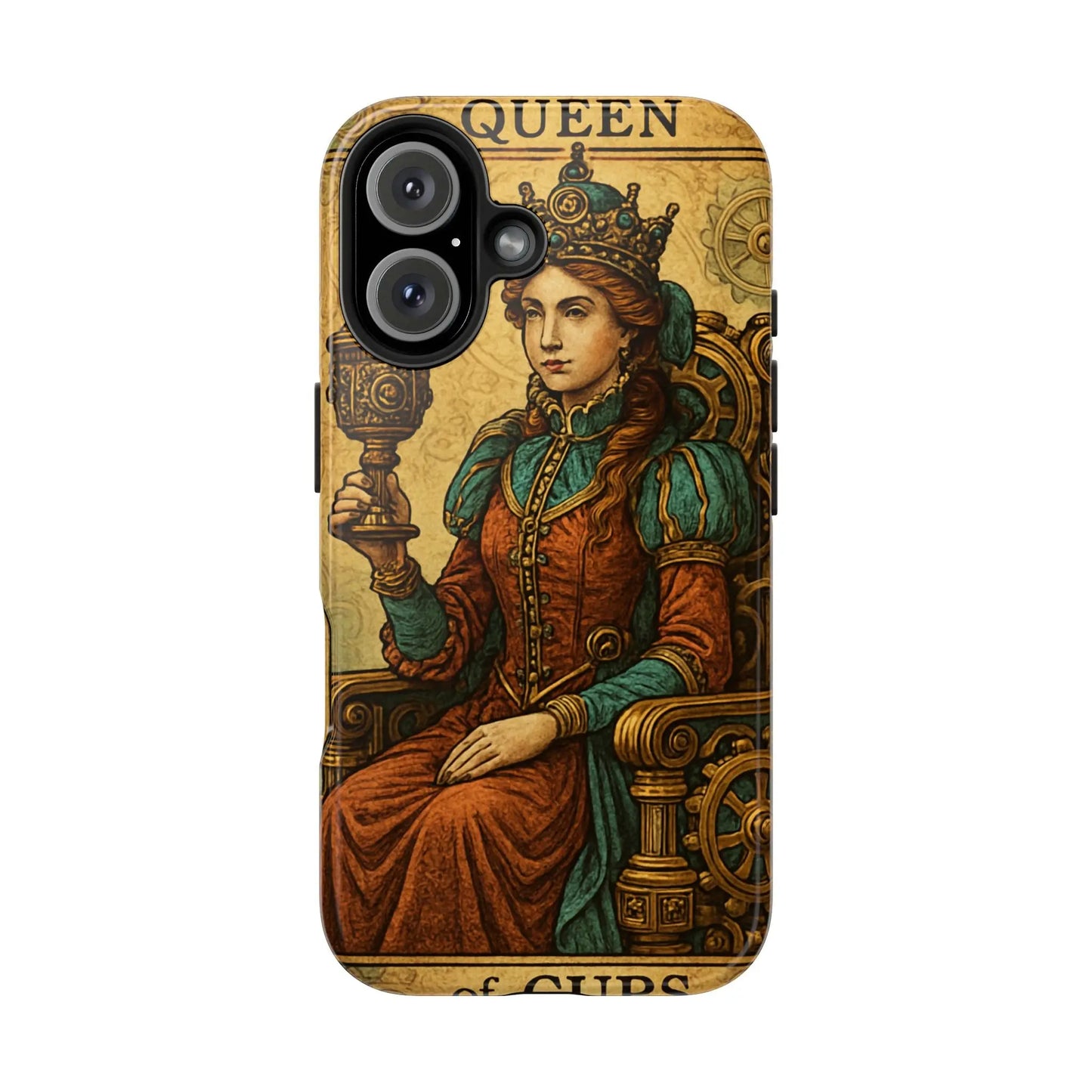 Artistic Tarot Phone Case - Queen of Cups Design.