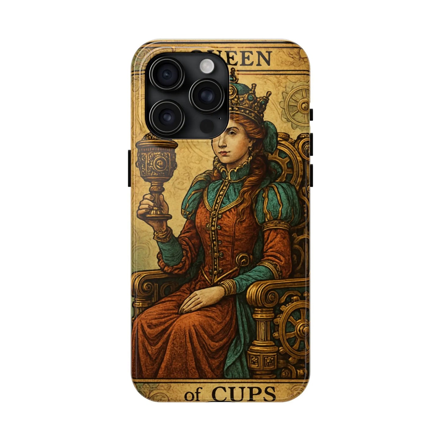Artistic Tarot Phone Case - Queen of Cups Design.