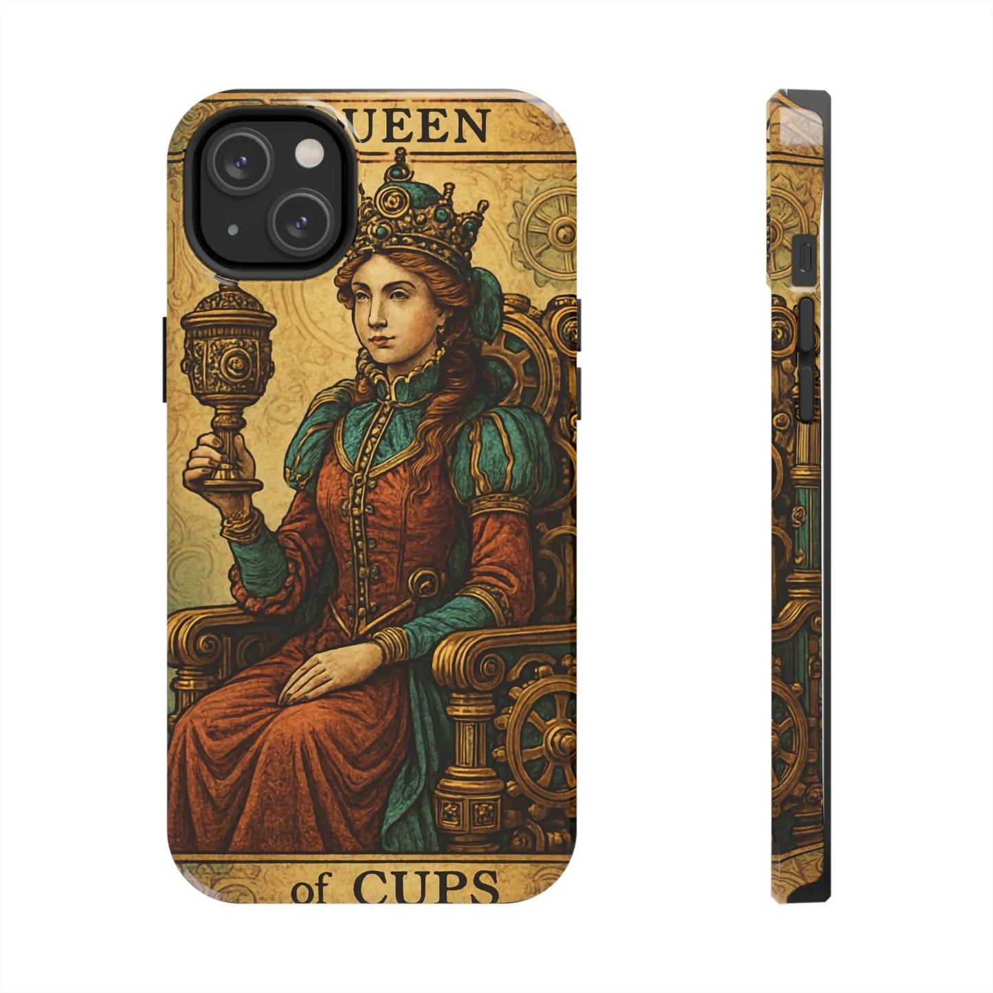 Artistic Tarot Phone Case - Queen of Cups Design.