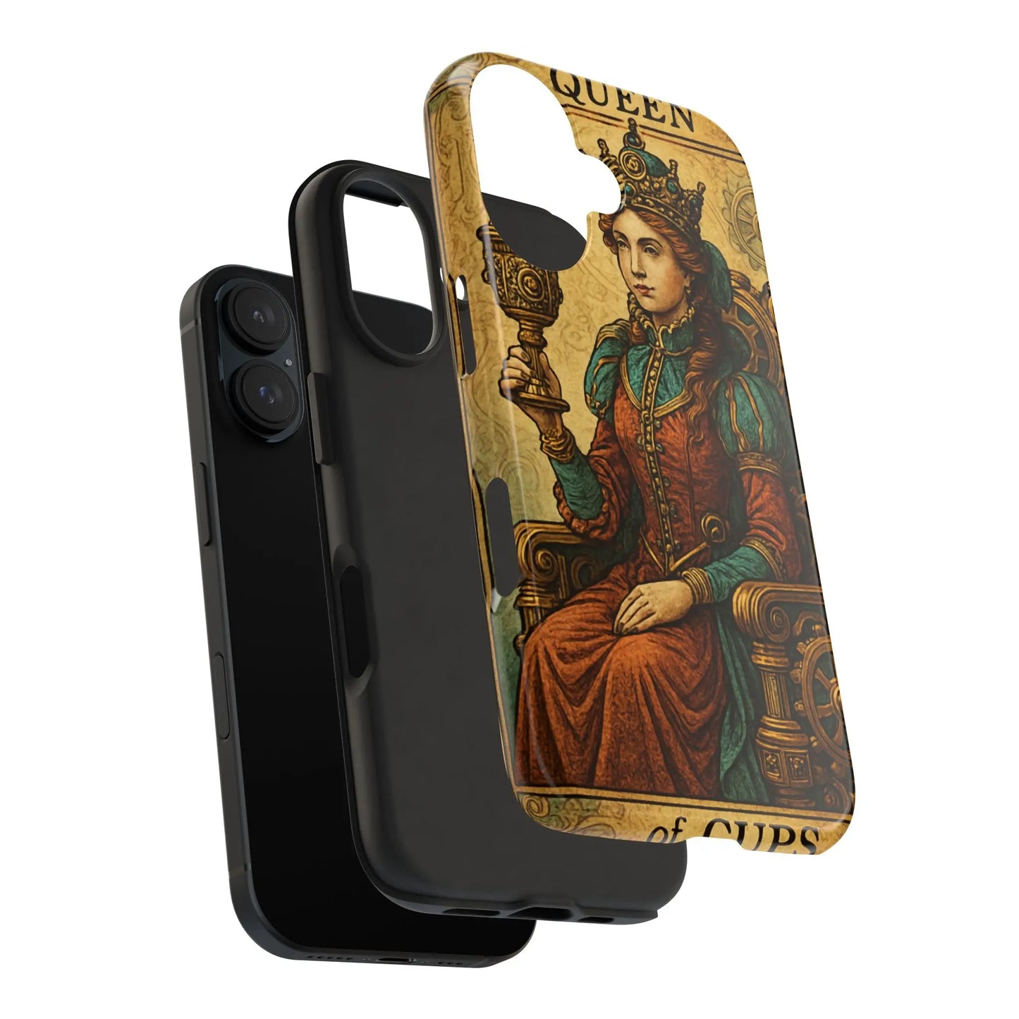 Artistic Tarot Phone Case - Queen of Cups Design.