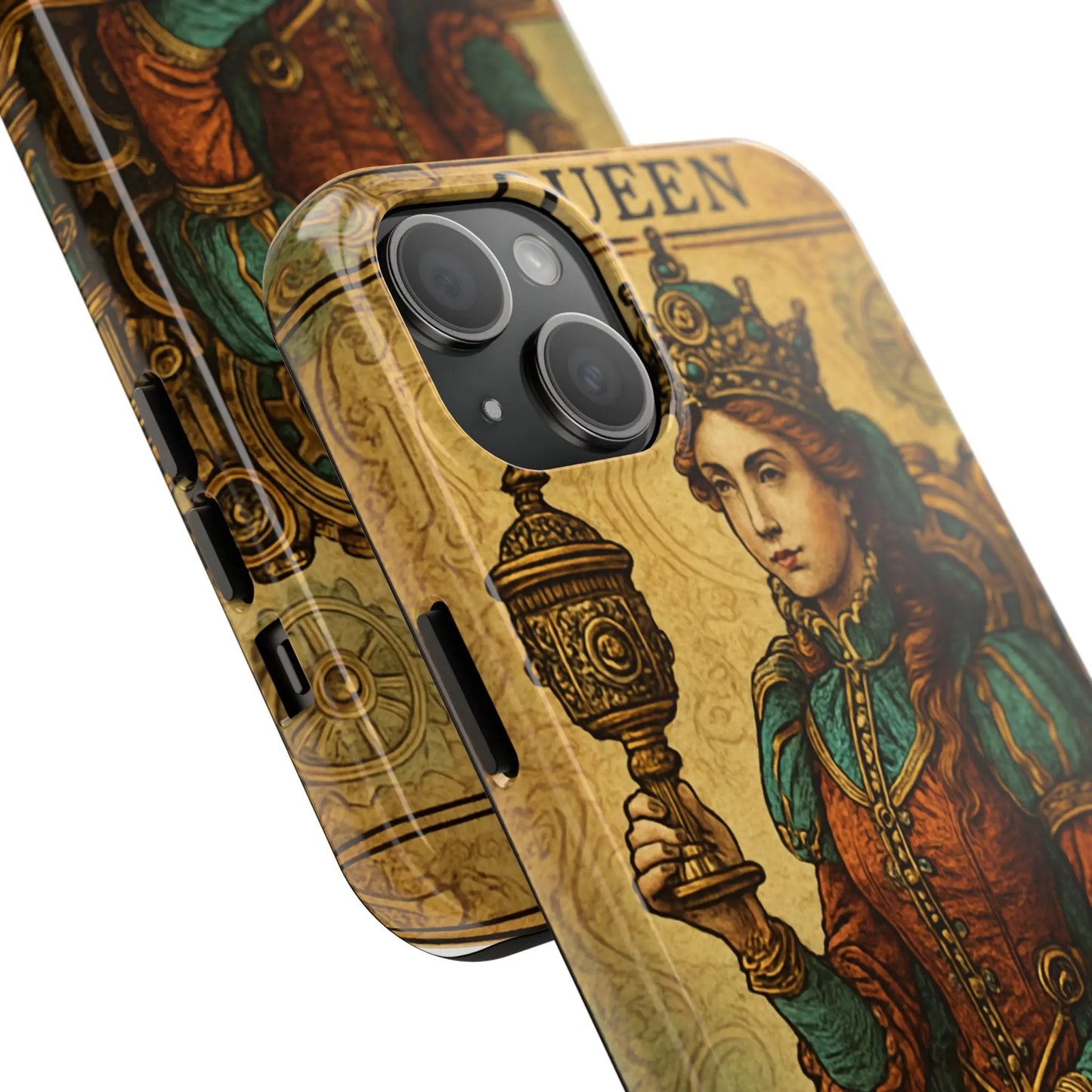 Artistic Tarot Phone Case - Queen of Cups Design.