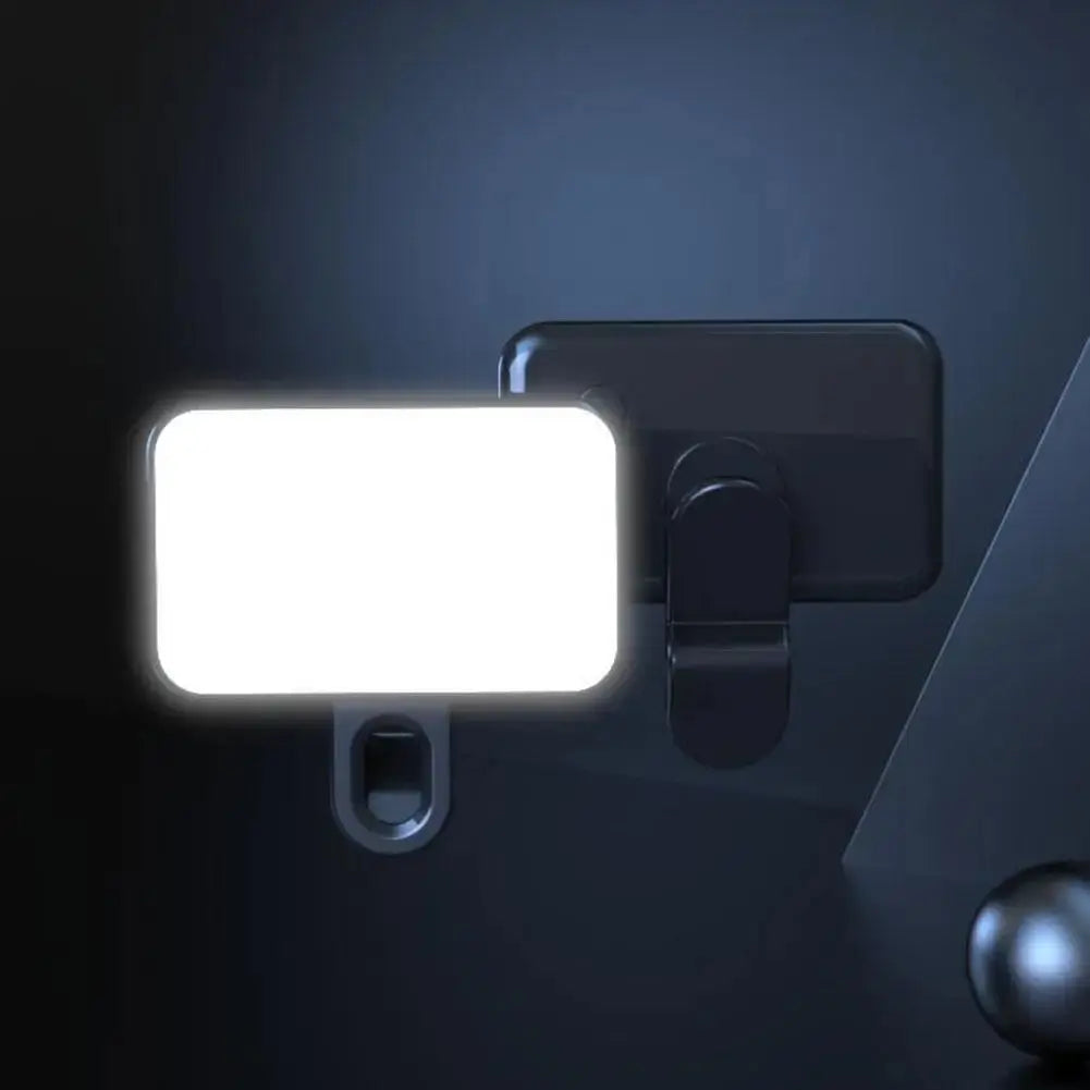 Portable Mini Selfie Fill Light Rechargeable 3 Modes Adjustable Brightness Clip On For Mobile Phone Make Up Computer Fill Light Tarot Yeah