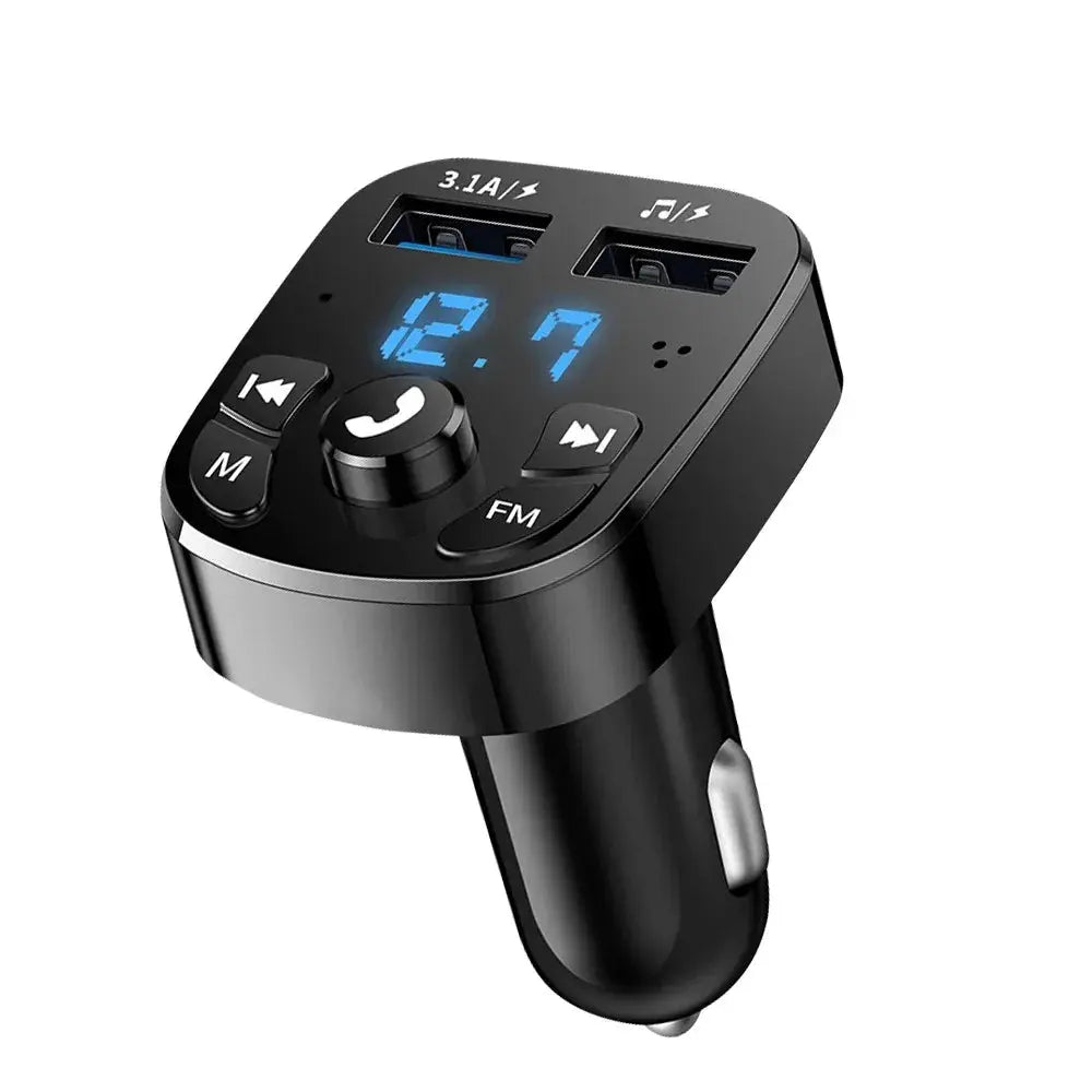 3.1A FM Transmitter Wireless Bluetooth 5.0 Car MP3 Player Dual USB Fast Charging Adapter  in Car Noise Reduction Audio Receiver Tarot Yeah