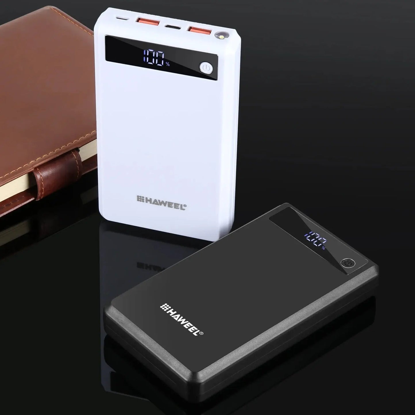 HAWEEL DIY 6 x 18650 Battery 24W Fast Charge Power Bank Box Case with Display, Not Include Battery Tarot Yeah