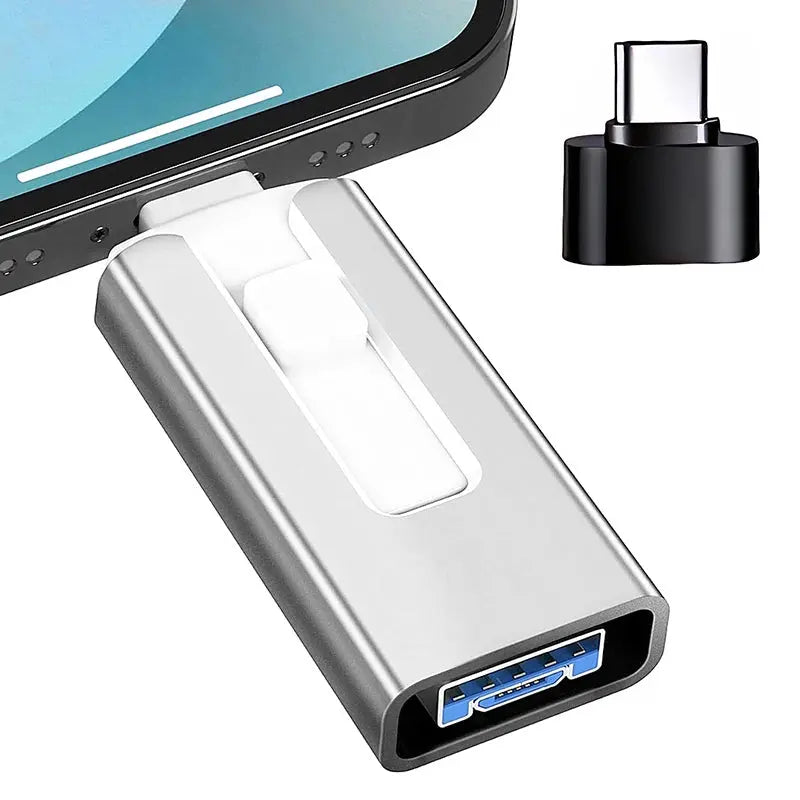 4 In1 OTG Micro USB 3.0  Flash Drive  Dual purpose Android TYPE-C Pen Drive Mobile Micro USB Memory Stick Drive Free For iPhone Tarot Yeah