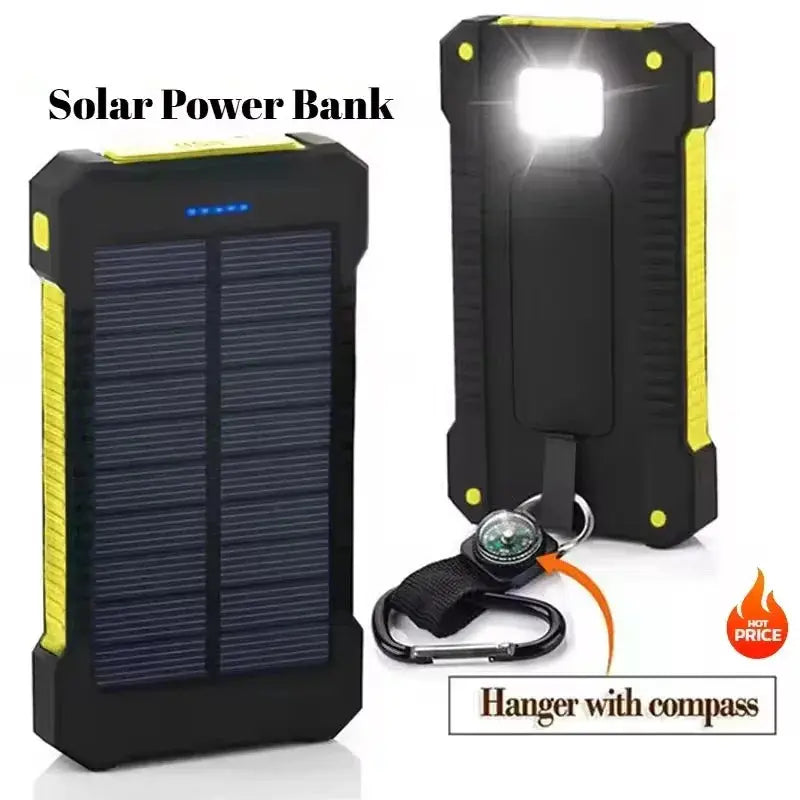200000mAh Large Capacity Solar Power Bank Fast Charging Portable Charger External Battery  for IPhone Samsun Xiaomi Powerbank Tarot Yeah