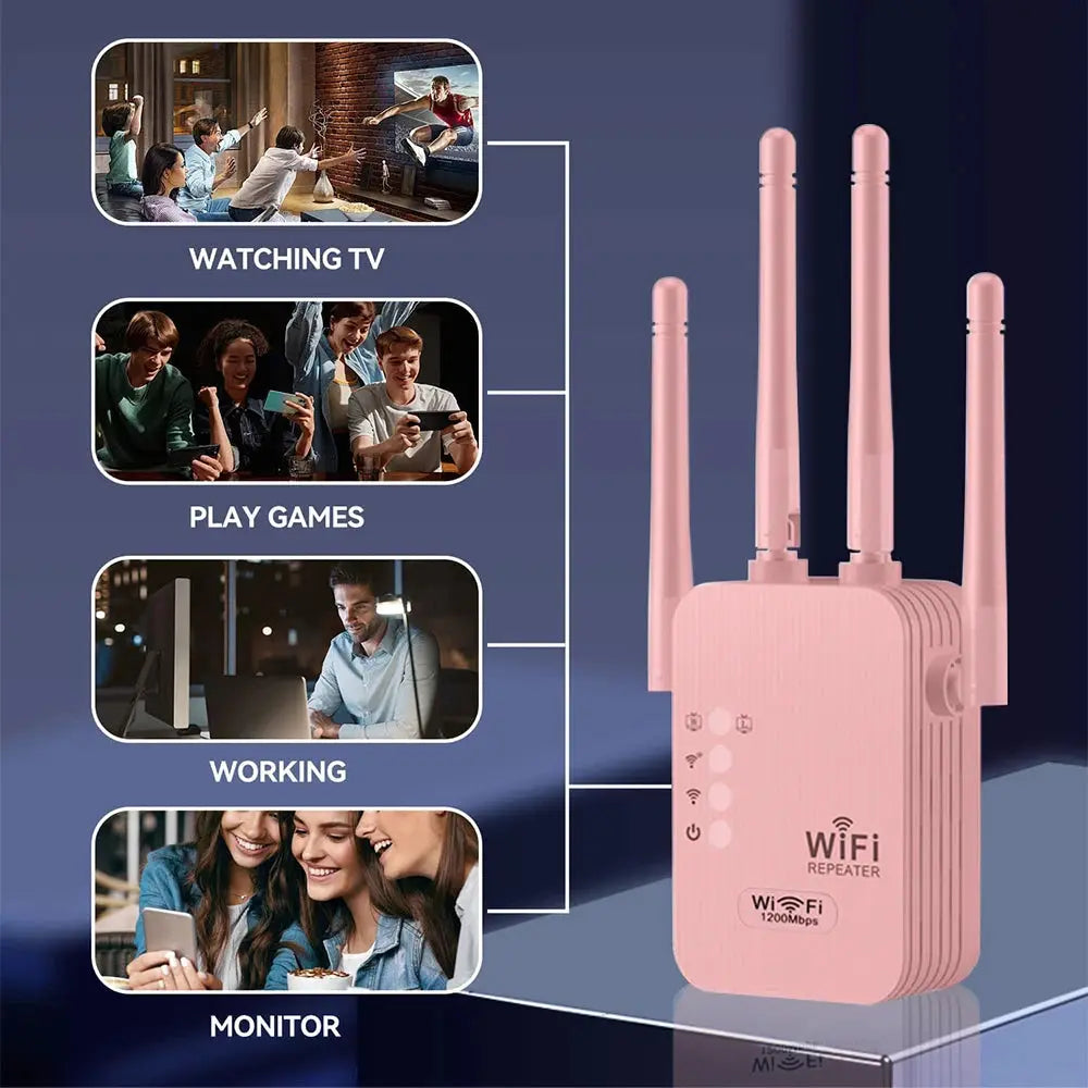Magecam 1200Mbps Wireless WIFI Repeater 2.4G Router Wifi Range Extender Wi-Fi Signal Amplifier 802.11N Long Range Wireless WIFI Tarot Yeah