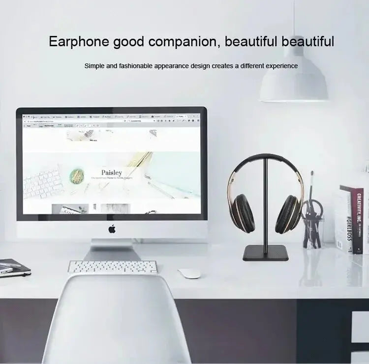 VIKEFON Headphone Stand Desktop Headset Holder-Desk Earphone Stand for All Headsets Such as Airpods Max HyperX Gaming Headphones.