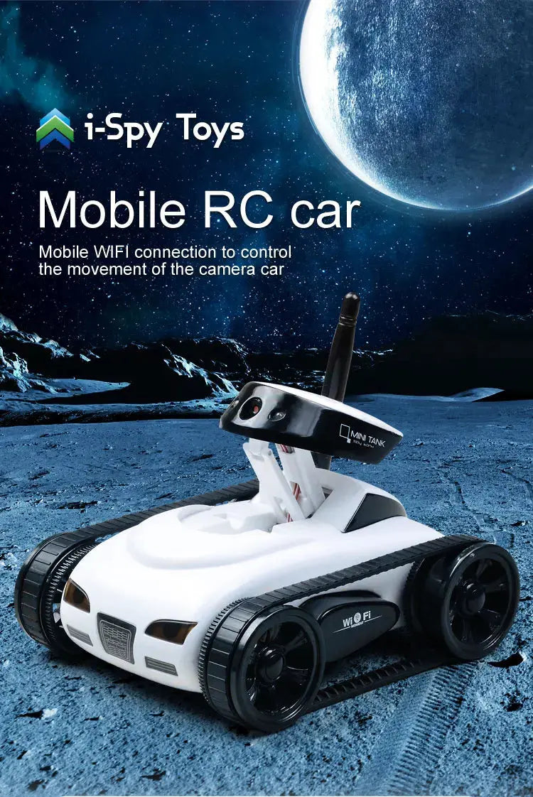 RC Camera Tank FPV WIFI Real-time Quality Mini RC Car HD Camera Video Remote Control Robot Car Intelligent APP Wireless Toys.