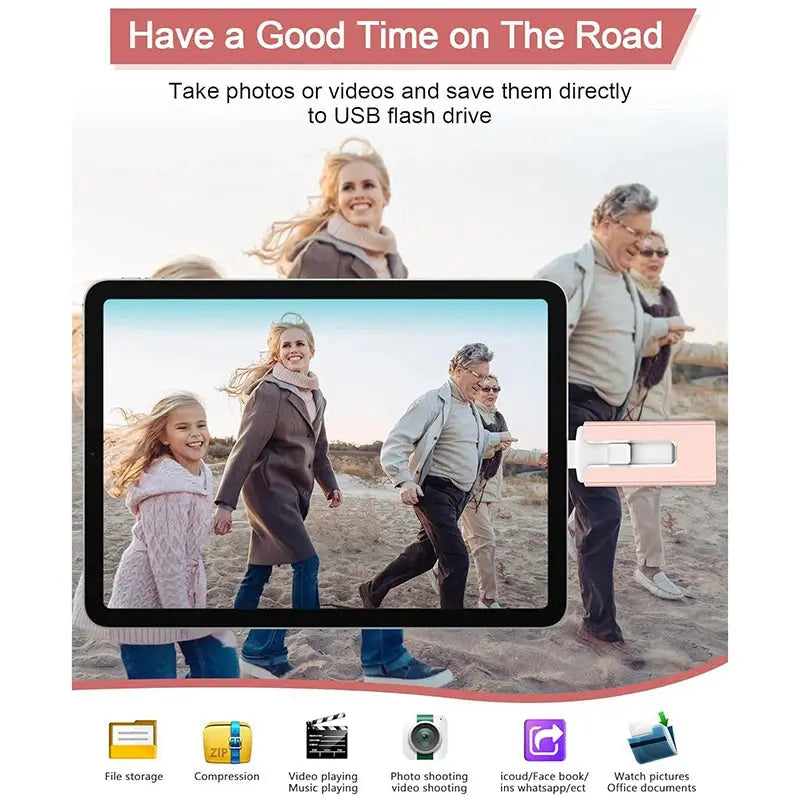4 In1 OTG Micro USB 3.0  Flash Drive  Dual purpose Android TYPE-C Pen Drive Mobile Micro USB Memory Stick Drive Free For iPhone Tarot Yeah