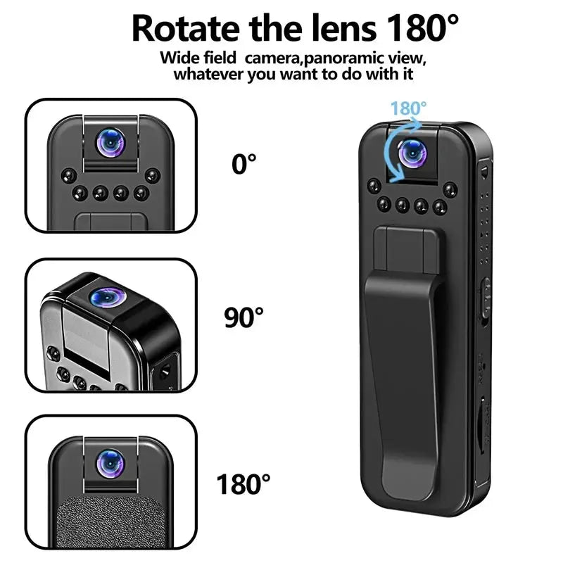 HD 1080P WiFi Mini Portable Camera Digital Video Recorder Police Bodycam Infrared Night Vision Miniature Camcorder Smart Home.