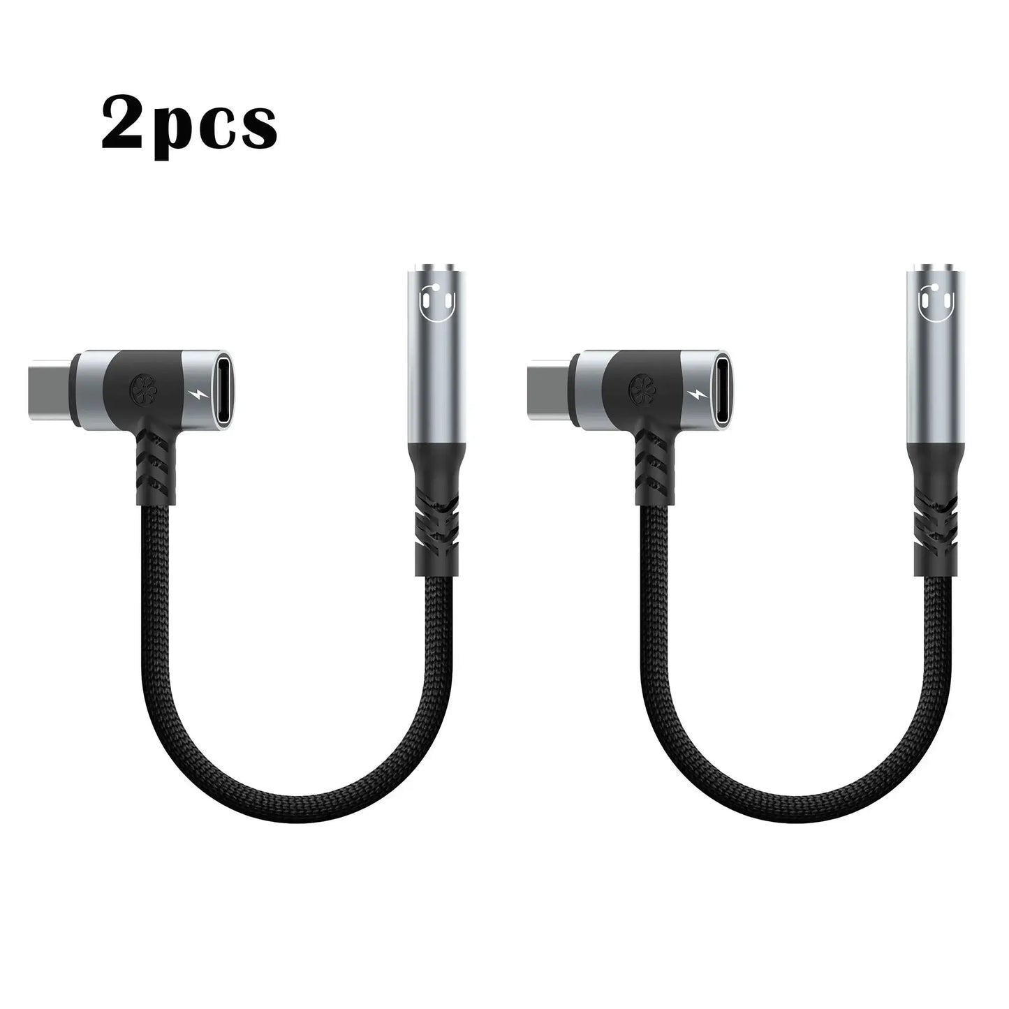 USB C to 3.5mm earphones and charger adapter 2-in-1 C-type to Aux microphone jack, with PD 100W fast charging encryption dongle. Tarot Yeah