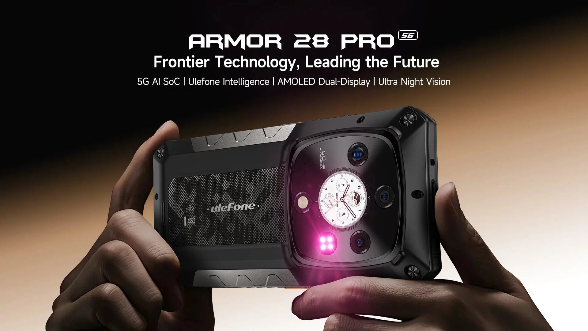 Ulefone Armor 28 Pro 5G AI Rugged Phone 512GB ROM Smartphone 120W MTK Dimensity 7300  10600mAh 6.67”AMOLED 64MP Mobile phone Tarot Yeah