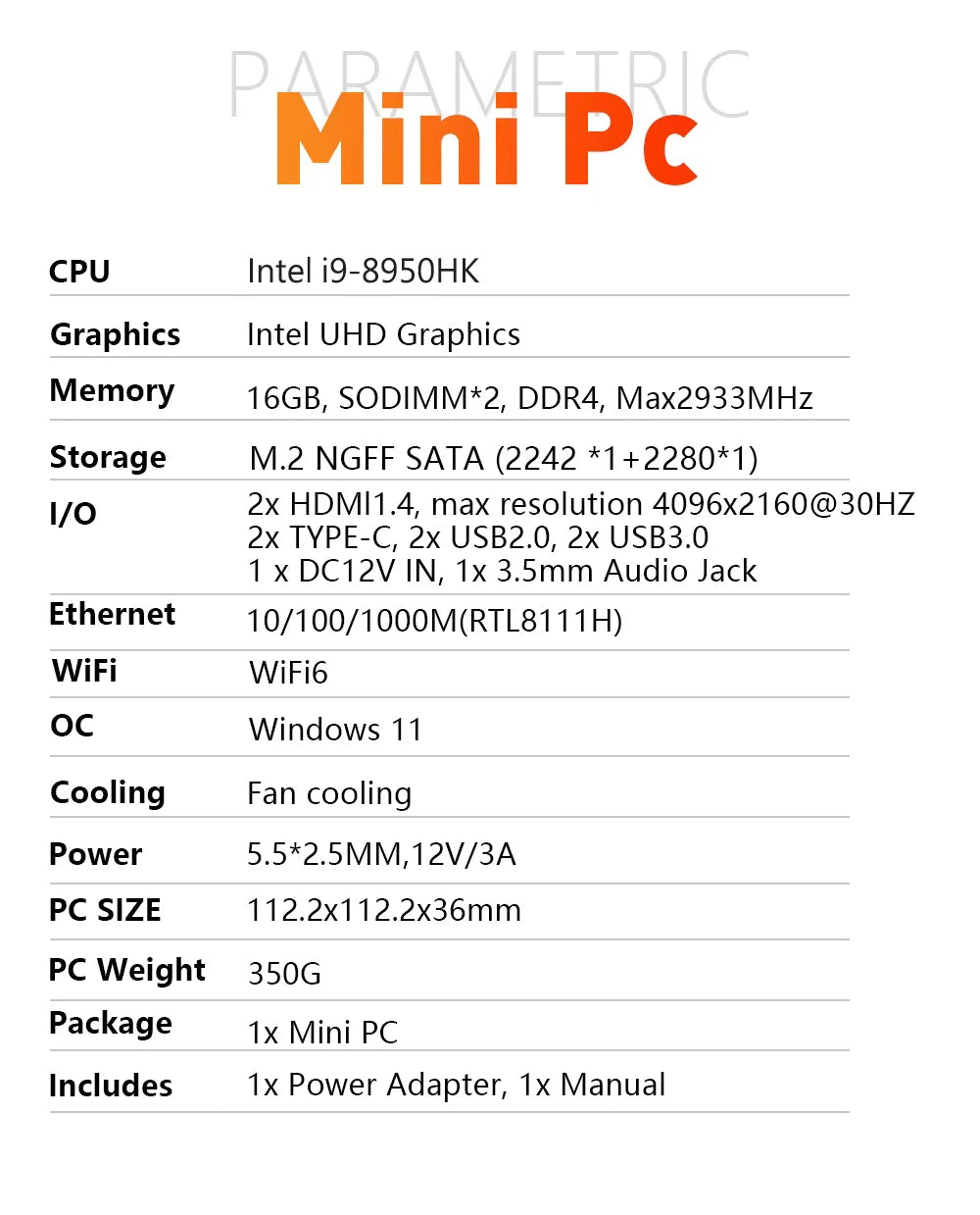 Mini PC Intel Core i9 Processor UHD Graphics Small Pocket Computer Windows 11 Mini PC WiFi6 1TB NVMe SSD Desktop Gaming Computer